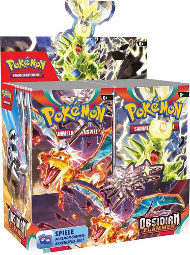 Pokémon Karmesin & Purpur – Obsidianflammen Display (Deutsch)