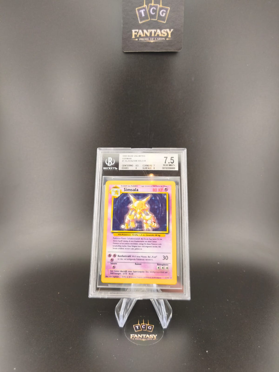 Pokémon Karte – Simsala Holo (1999 Base Set, Deutsch) – BGS 7.5