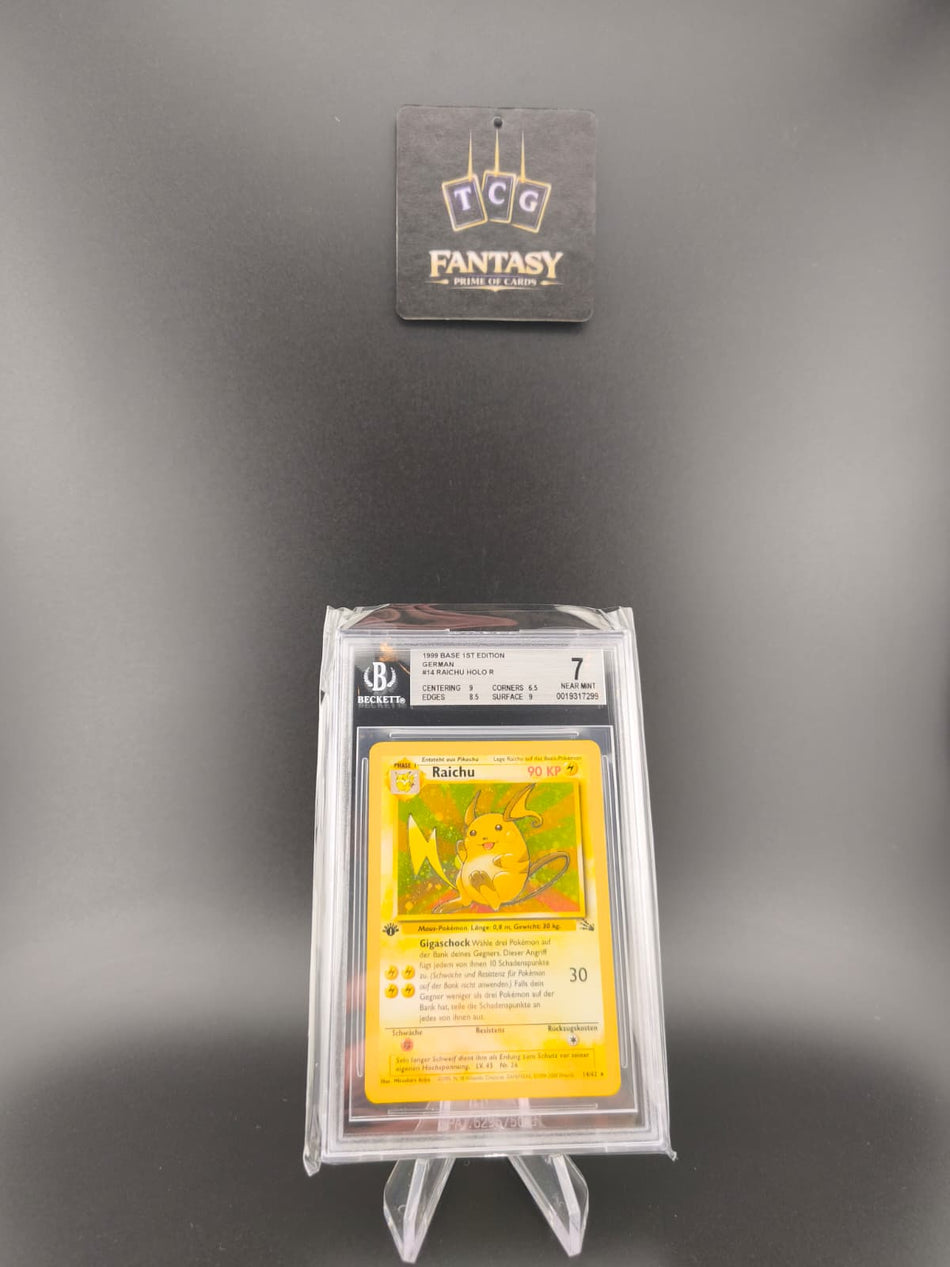Raichu Holo #14 – 1st Edition Base Set – BGS 7 Near Mint
