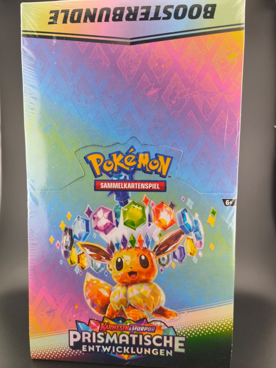 Pokémon Karmesin &Purpur – Prismatische Entwicklungen Display (10 Booster Bundles)