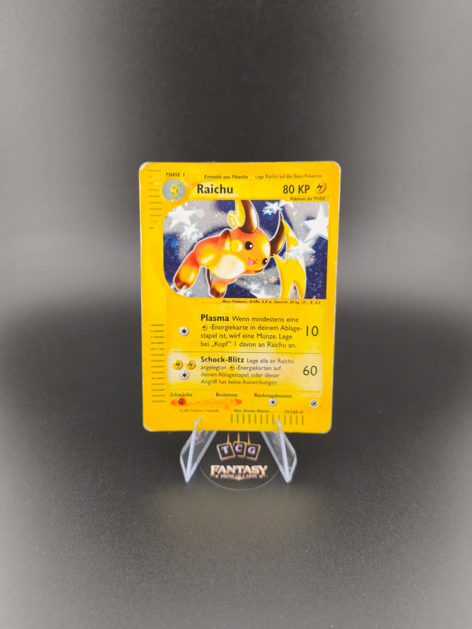 Raichu Pokémon-Sammelkarte aus dem Basis-Set