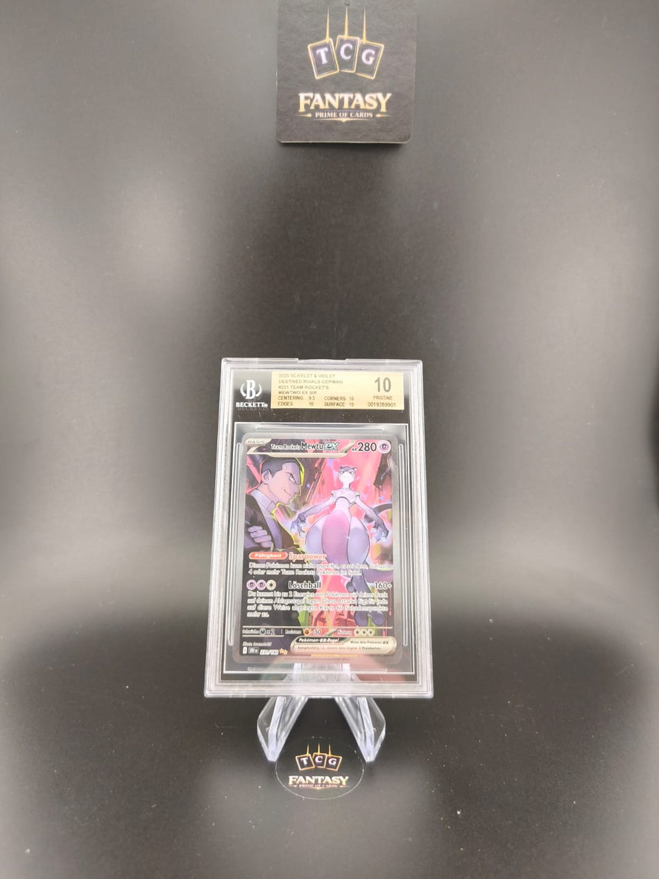 Pokémon Karte – Team Rocket Mewtu ex (Scarlet & Violet) – BGS 10 PRISTINE 🔥