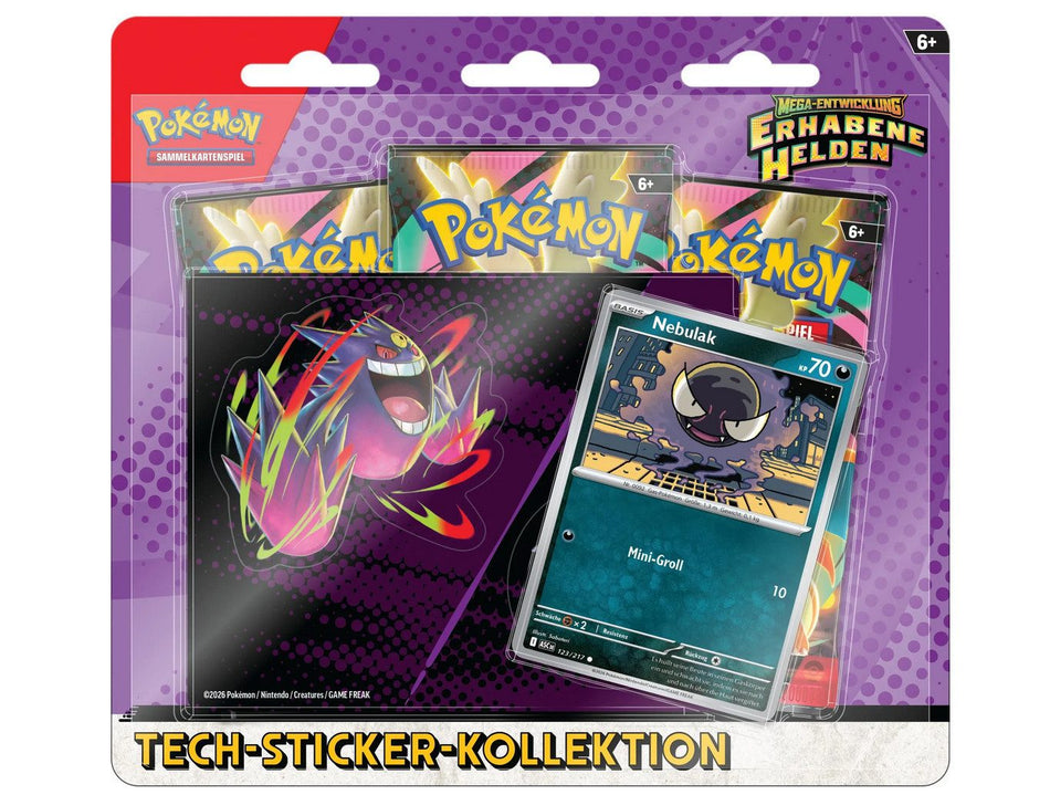 Pokémon Tech-Sticker-Kollektion – Nebulak (Erhabene Helden) 👻