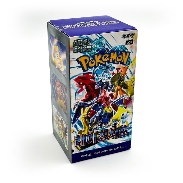 Pokémon Scarlet & Violet – Raging Surf SV3a Display (Korean Version)